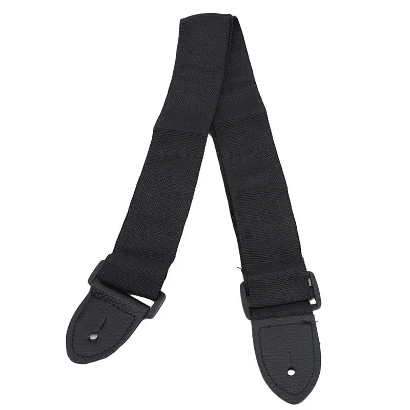 Black Folk Guitar Strap Fabric — Swuffy
