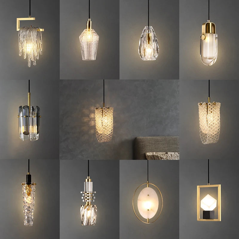 Modern Crystal LED Pendant Lights — Swuffy