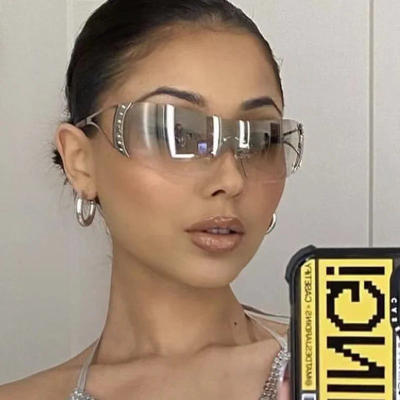 Vintage Square Sunglasses Brand Designer — Swuffy