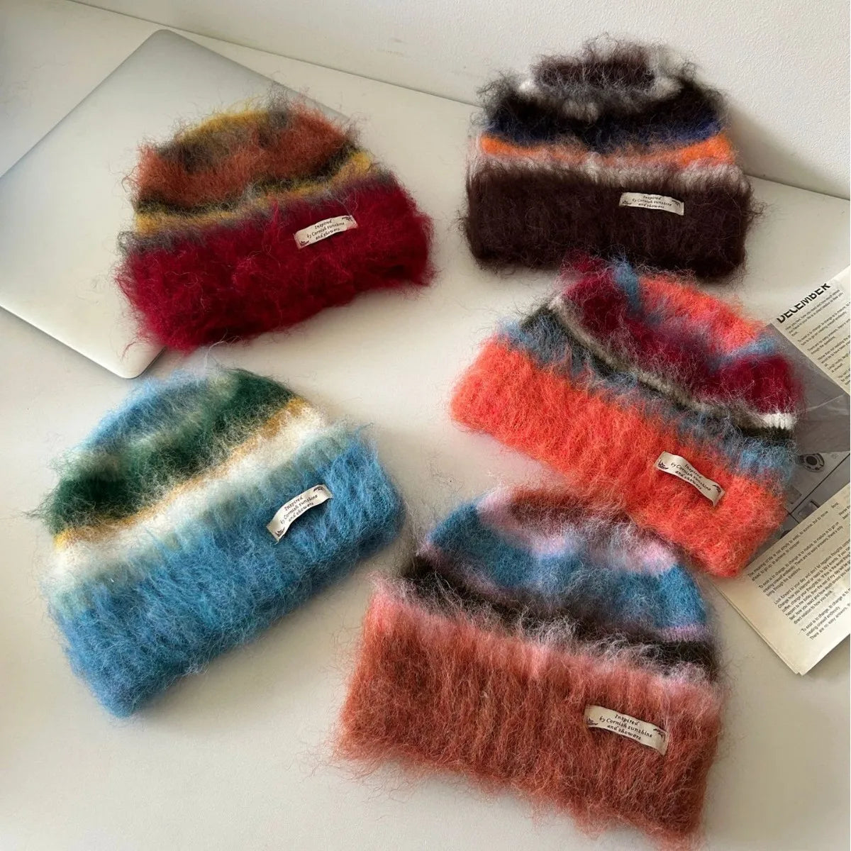 Striped Knit Beanie — Swuffy