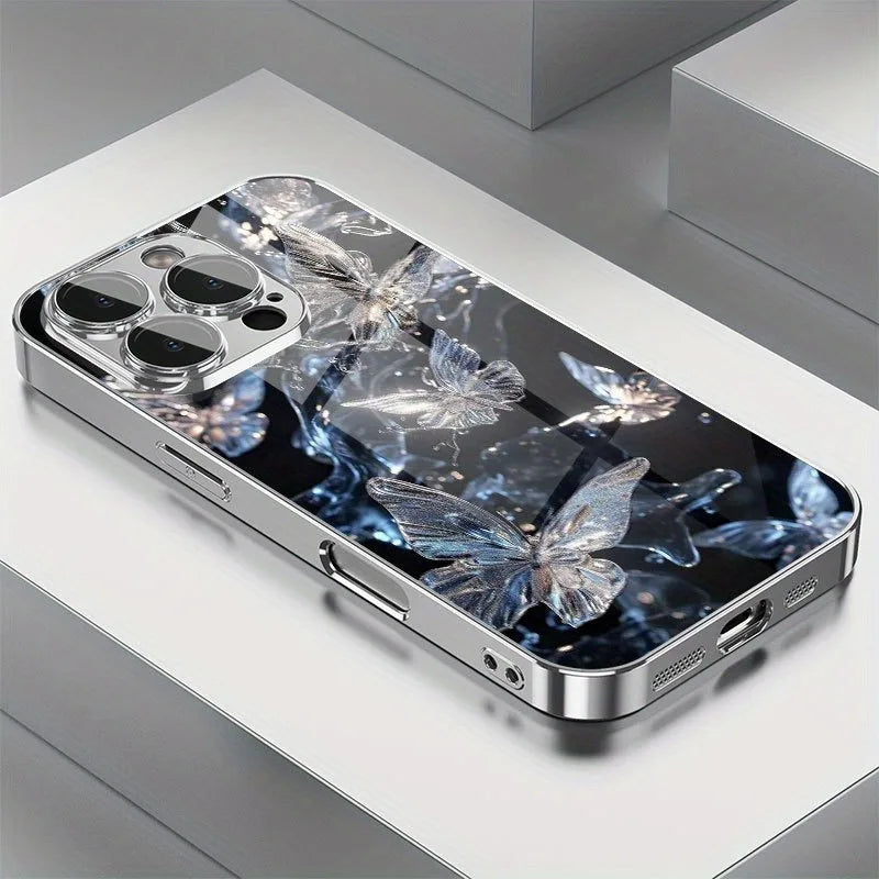 Crystal Butterfly Electroplated Silver Tempered — Swuffy