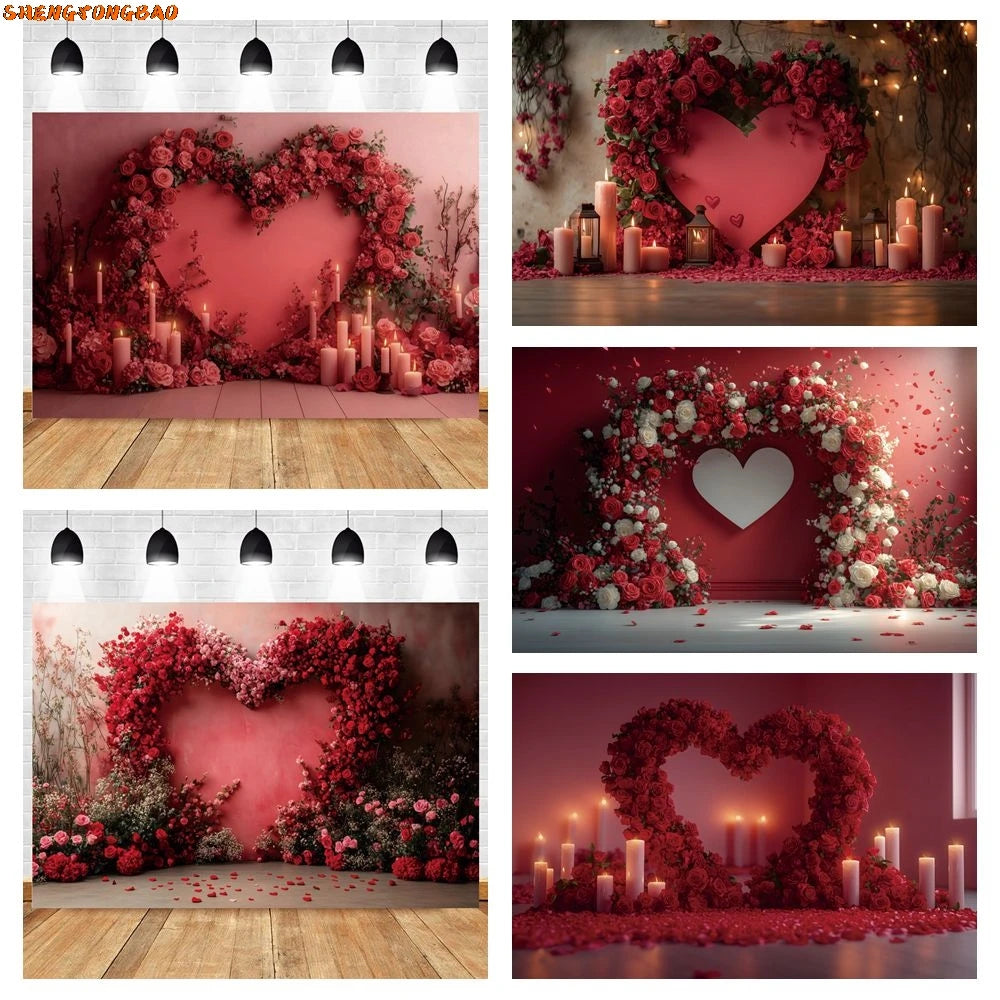 Valentine Day Photography Background Red — Swuffy