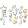 Gold Heart Charms Ccb Plastic — Swuffy