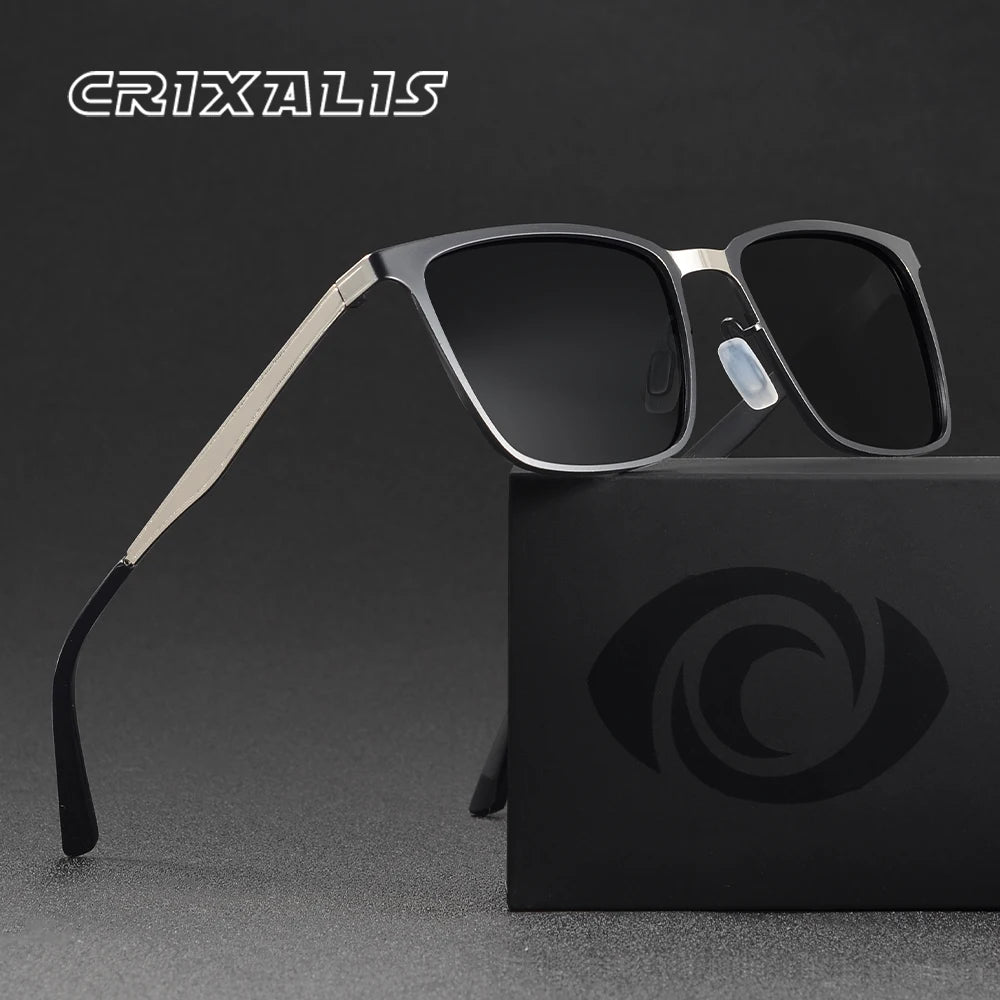 Crixalis Square Retro Sunglasses Lightweight — Swuffy
