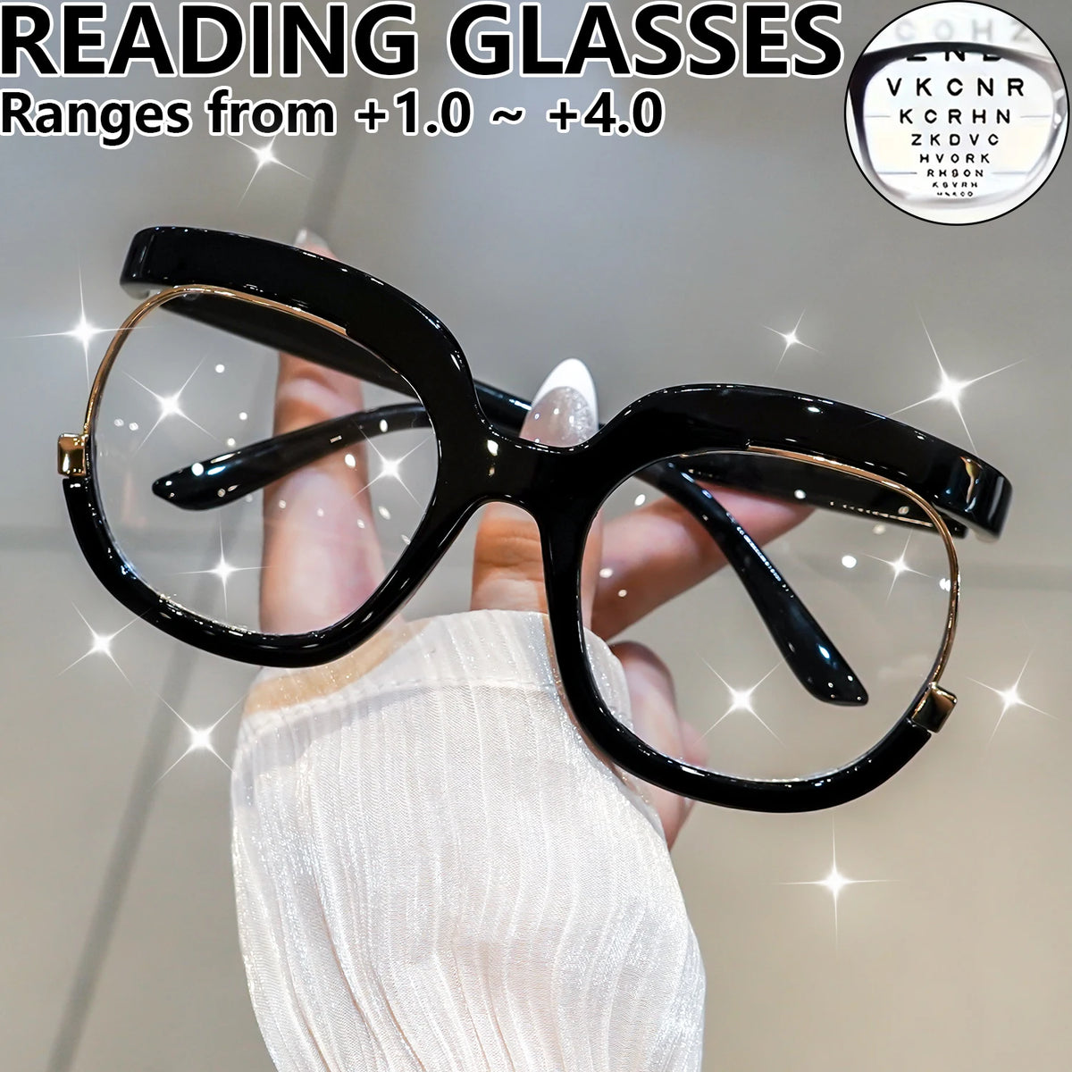 Retro Reading Glasses Large Frame — Swuffy