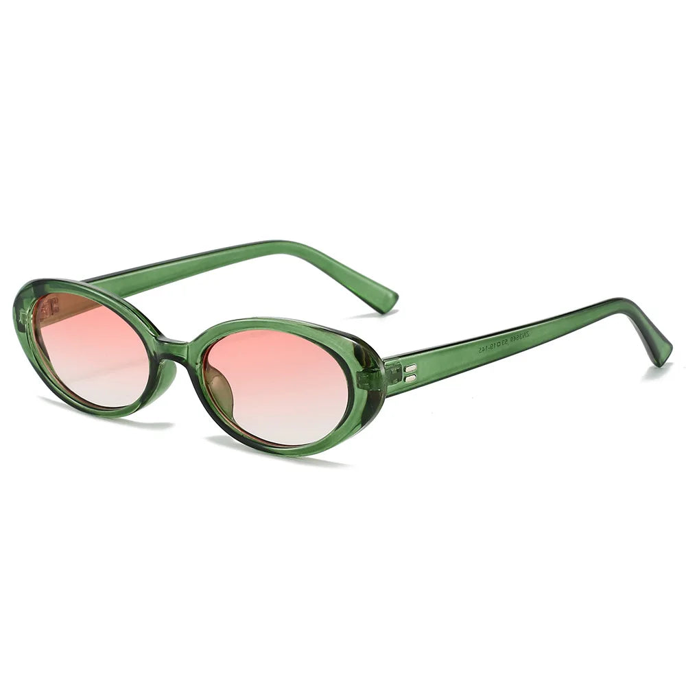 Retro Vintage Oval Sunglasses Woman — Swuffy