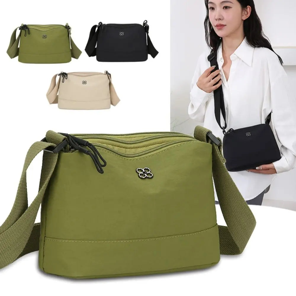 Solid Casual Handbag Soft Nylon — Swuffy
