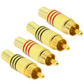 Gold Plated Red Black Rca — Swuffy