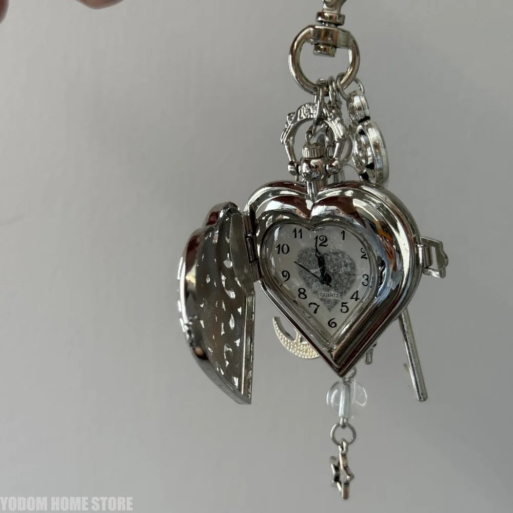 Hollow Heart Pocket Watch Chain — Swuffy