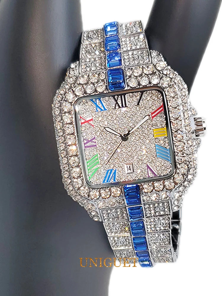 Iced-Out Men's Quartz Watch — Swuffy