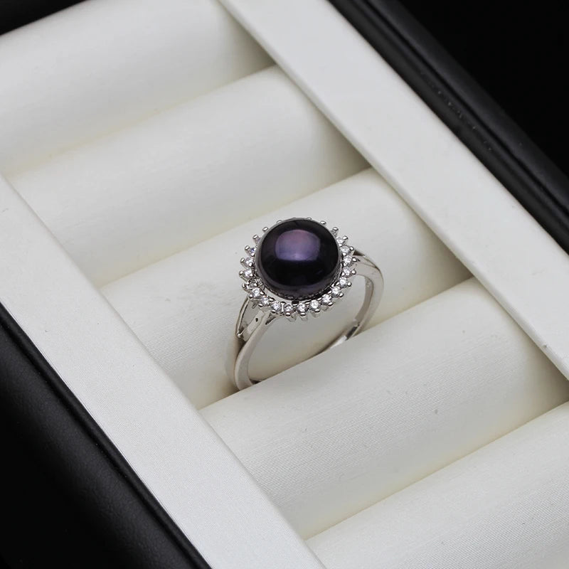 Sterling Silver Freshwater Pearl Ring — Swuffy