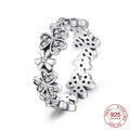 Rings Silver Three Leaf Clover — Swuffy