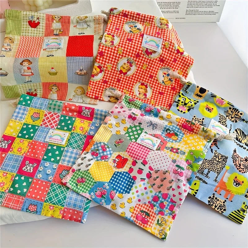 Drawstring Storage Bags Cartoon Print — Swuffy