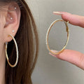 Exquisite Full Rhinestone Hoop Earrings — Swuffy