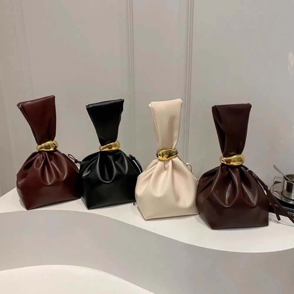 Solid PU Leather Clutch Bag — Swuffy