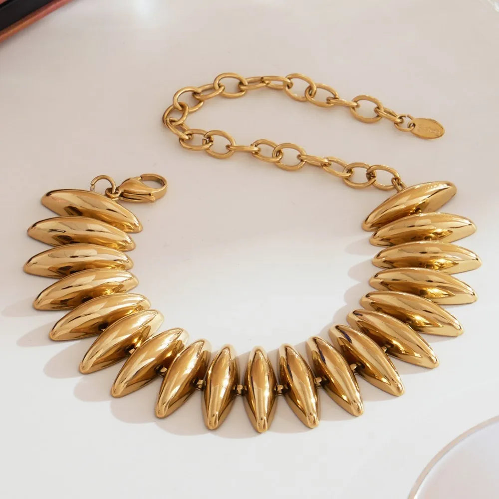 Stainless Steel Chunky Choker Bracelet — Swuffy