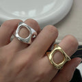 Sterling Silver Rings Geometric Fine — Swuffy