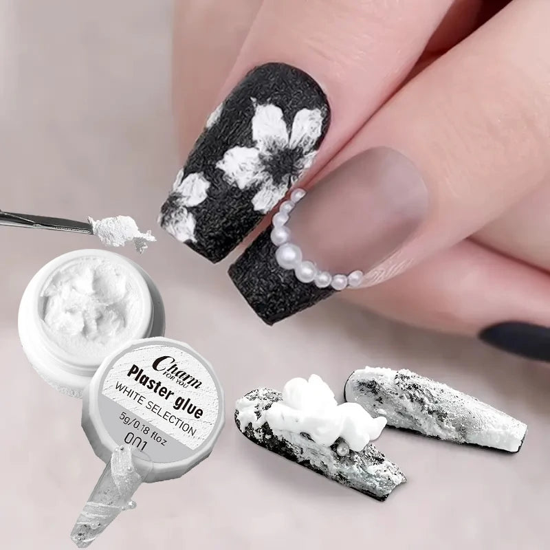 Gypsum Glue Gel Nail Carving — Swuffy