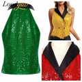 Sparkly Sleeveless Waistcoat Rave Music — Swuffy