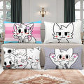 Kawaii Cat Cushion Pillow Cover — Swuffy