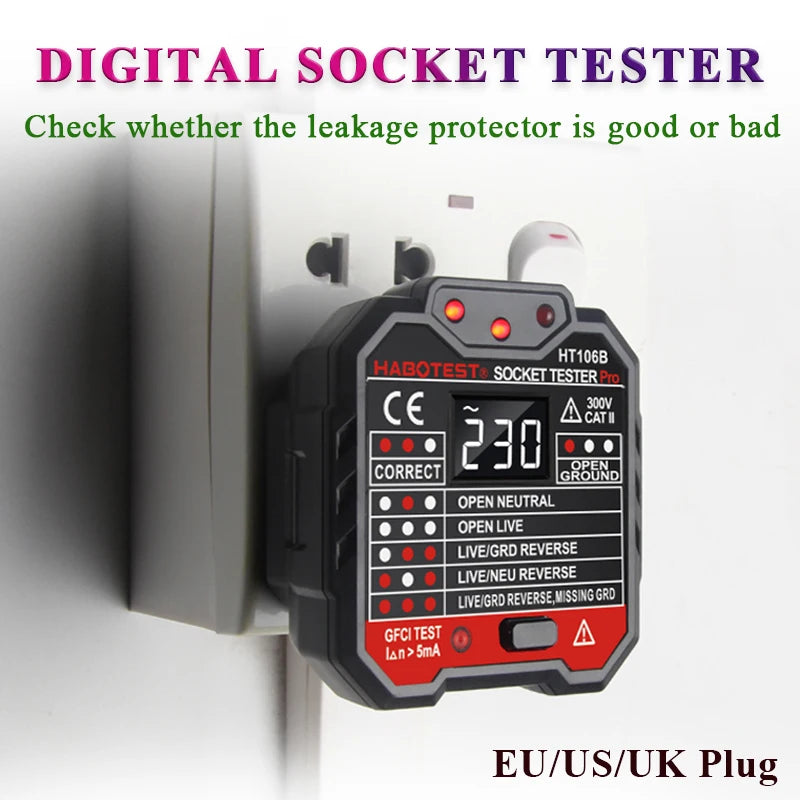 Digital Outlet Socket Detector Us — Swuffy
