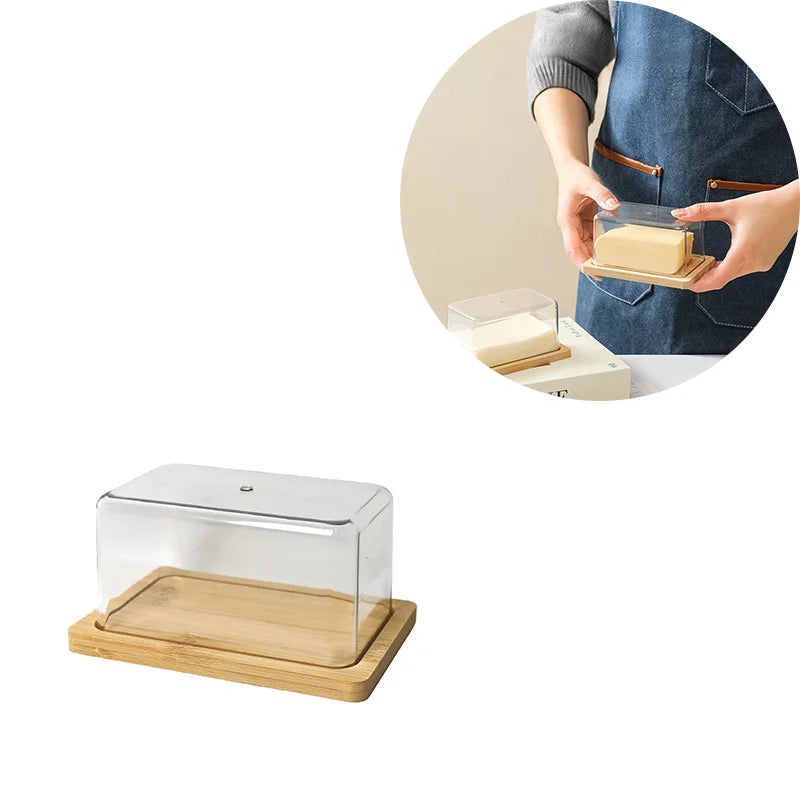 Nordic Modern Bamboo Butter Dish — Swuffy