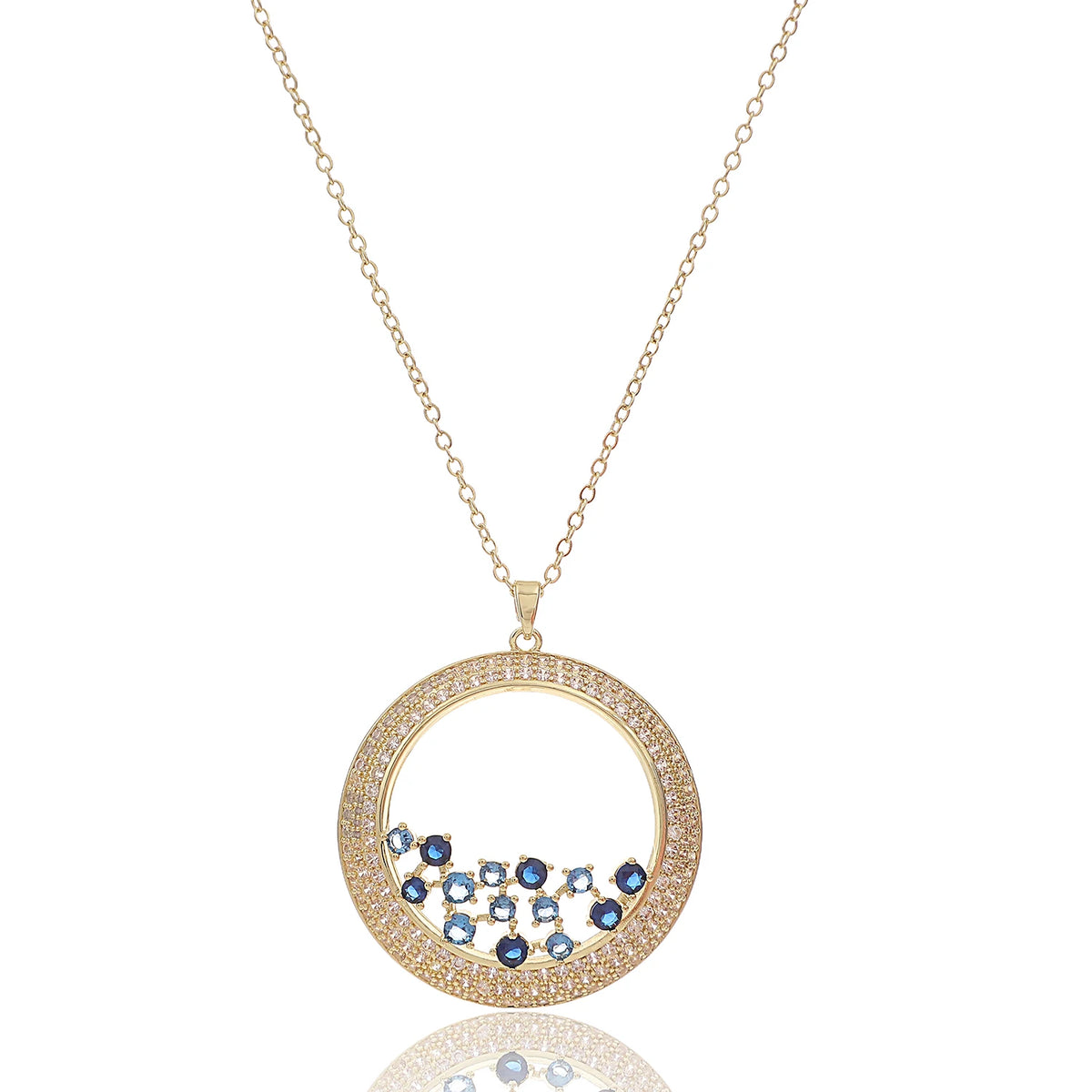 Elegant Circle Pendant Necklace — Swuffy