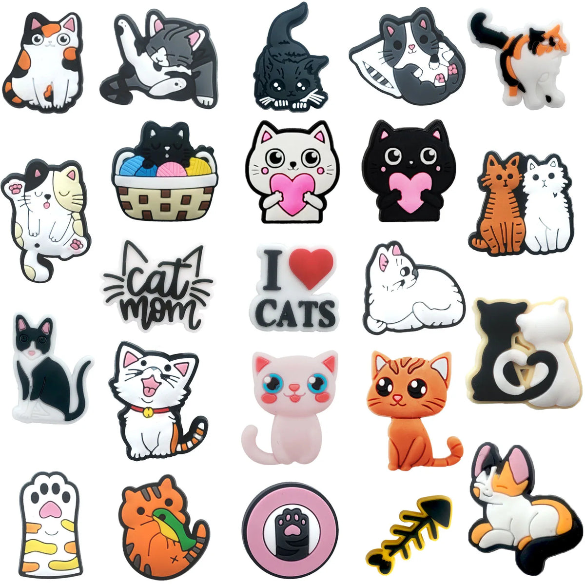 Cat Shoe Charms Bubble Slides — Swuffy