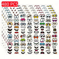 Funny Eyes Mouth Stickers Scrapbooking — Swuffy