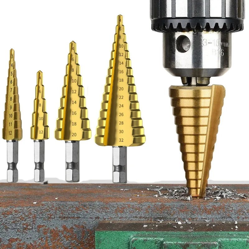 Straight Groove Step Drill Bit — Swuffy