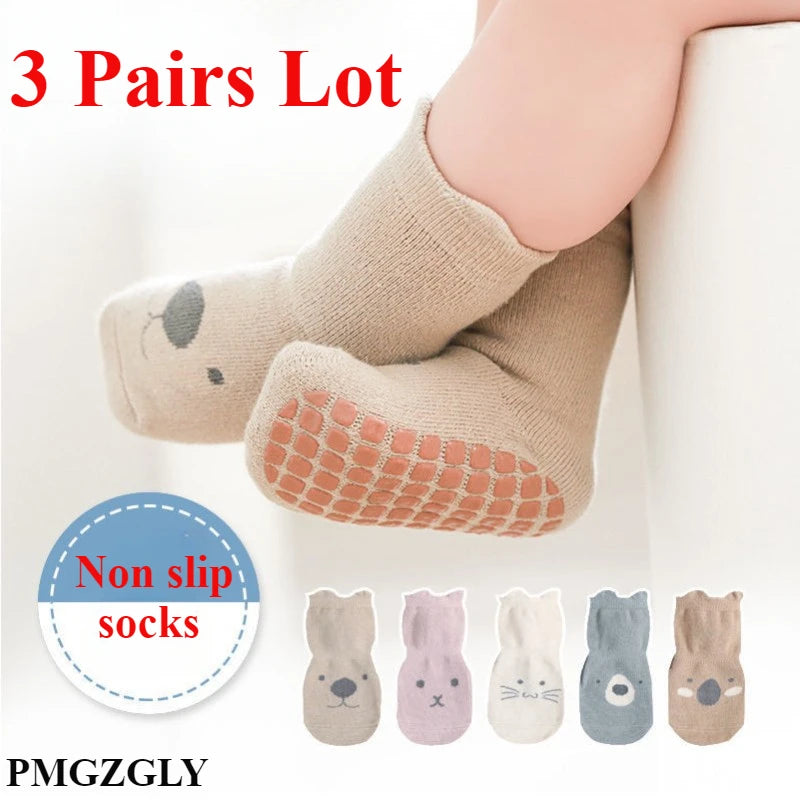 Nuvora 5 Lot Baby Socks Infant Newborn Anti-Slip — Nuvora