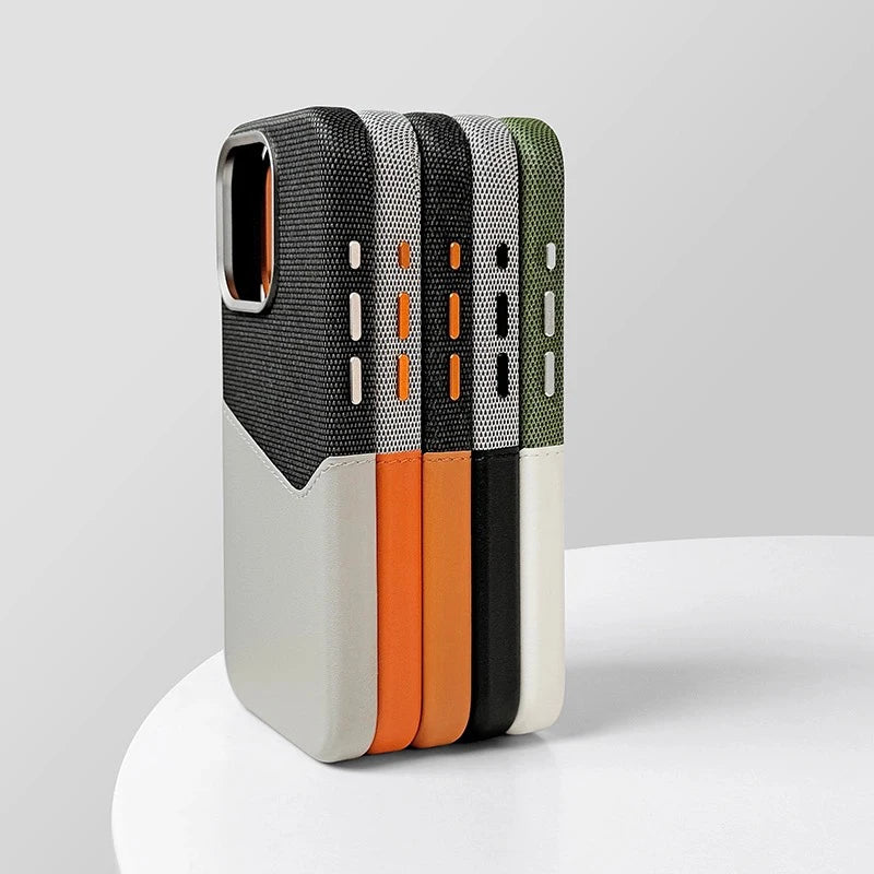 Card Slot Holder Linen Leather — Swuffy