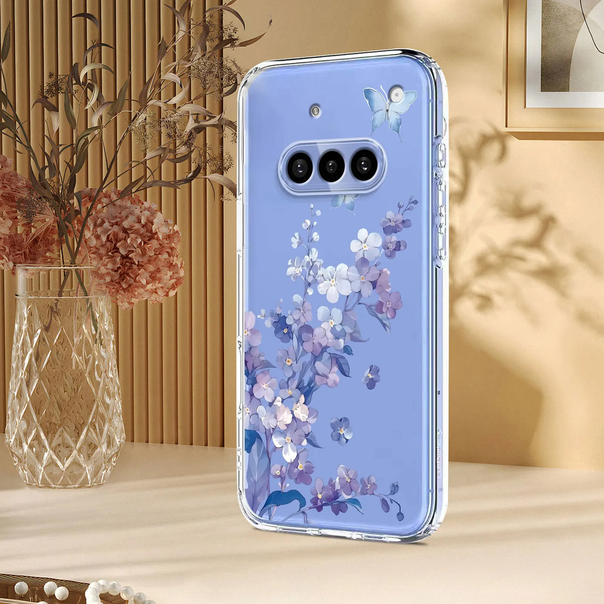 Girls Flower Clear Phone Case — Swuffy