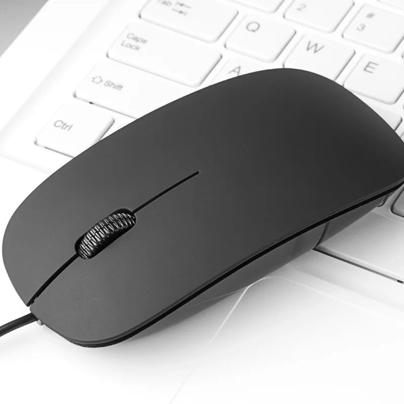 Neutral Wired Mouse USB Optical — Swuffy