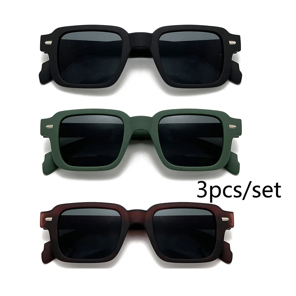 Vintage Square Sunglasses Brand Rectangle — Swuffy