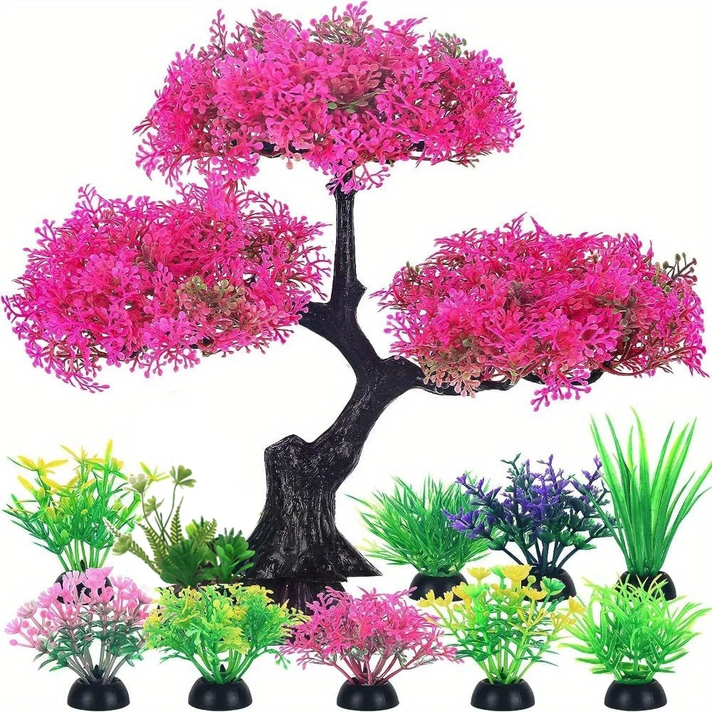 Aquarium Artificial Plastic Plants Decoration — Swuffy