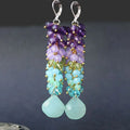 Handmade Blue Drop Earrings Freshwater — Swuffy