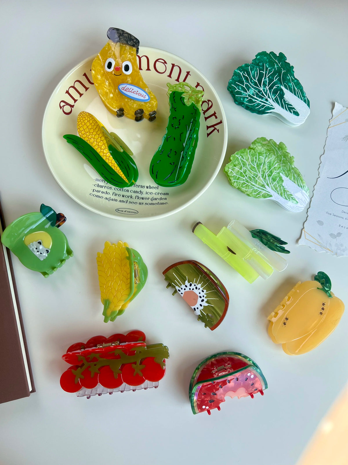 Veggie Fruit Claw Hair Clips — Swuffy
