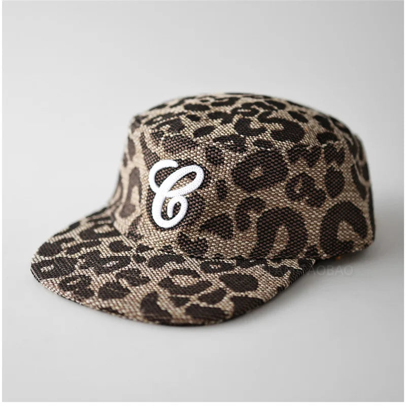 Street Leopard Baseball Cap Flat — Swuffy