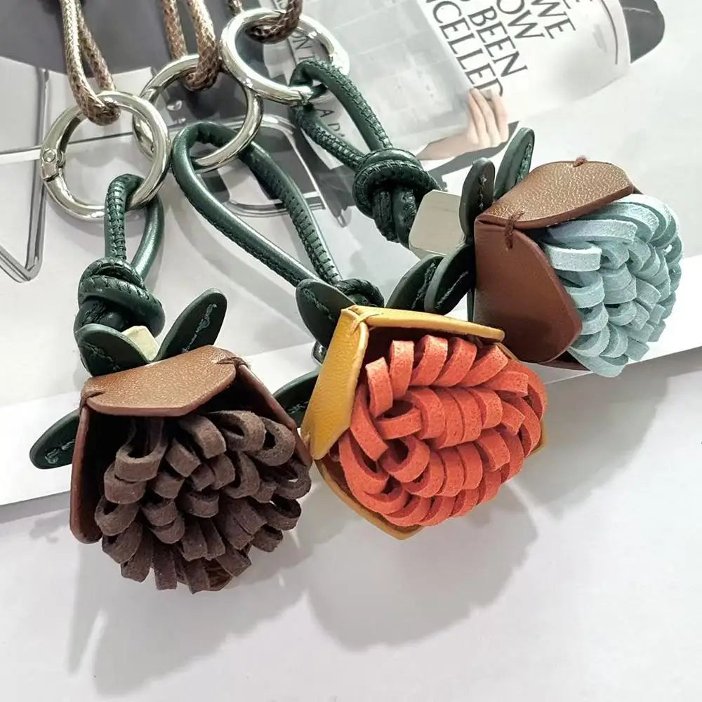 Pinecone Flower Ball Purse Hanging — Swuffy