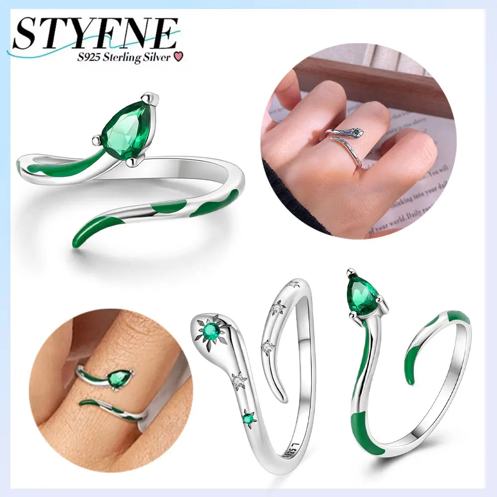 Ring Sterling Silver Plated Snake — Swuffy
