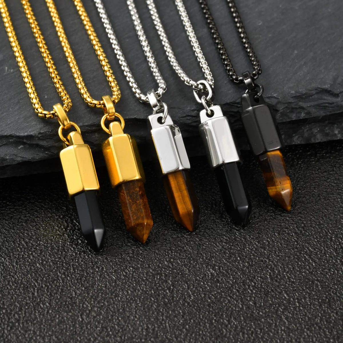 Vnox Stainless Steel Bullet Necklace — Swuffy