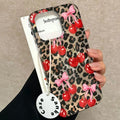 Brown Leopard Cherry Fruit Phone — Swuffy