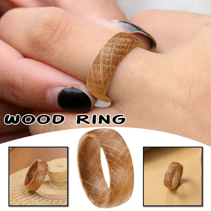 Solid Wood Ring Olive Wood — Swuffy