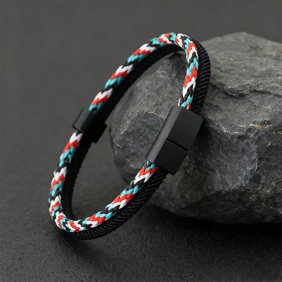 Minimalist Braided Rope Bracelet Magnetic — Swuffy