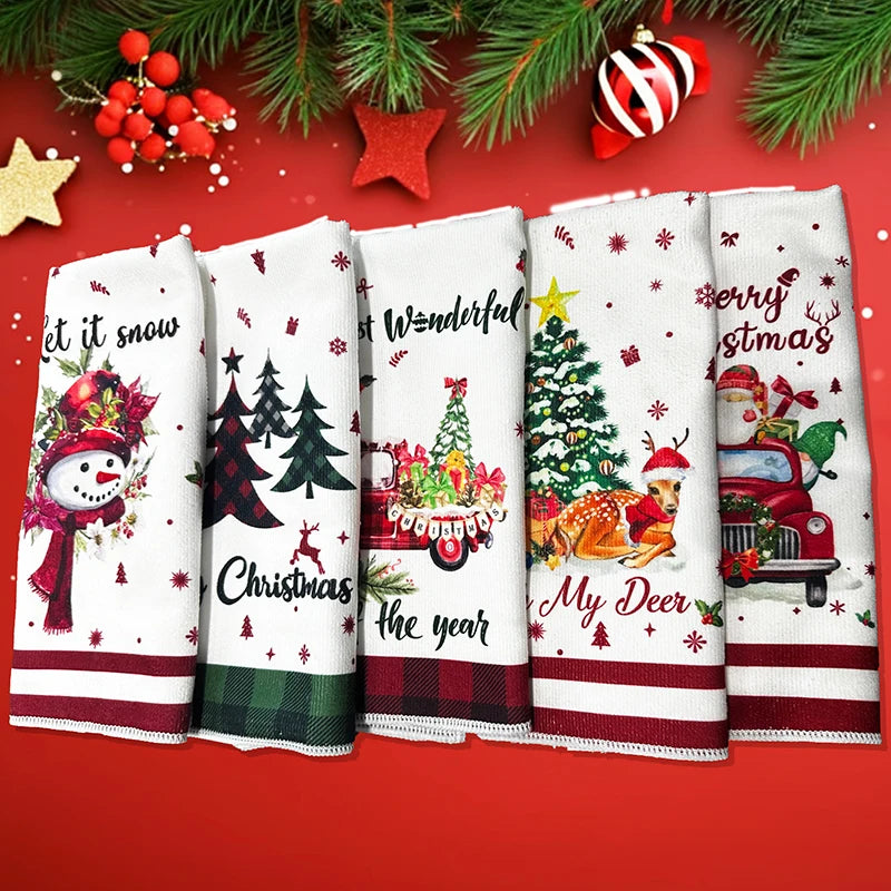 Packs Soft Comfortable Christmas Towels — Swuffy