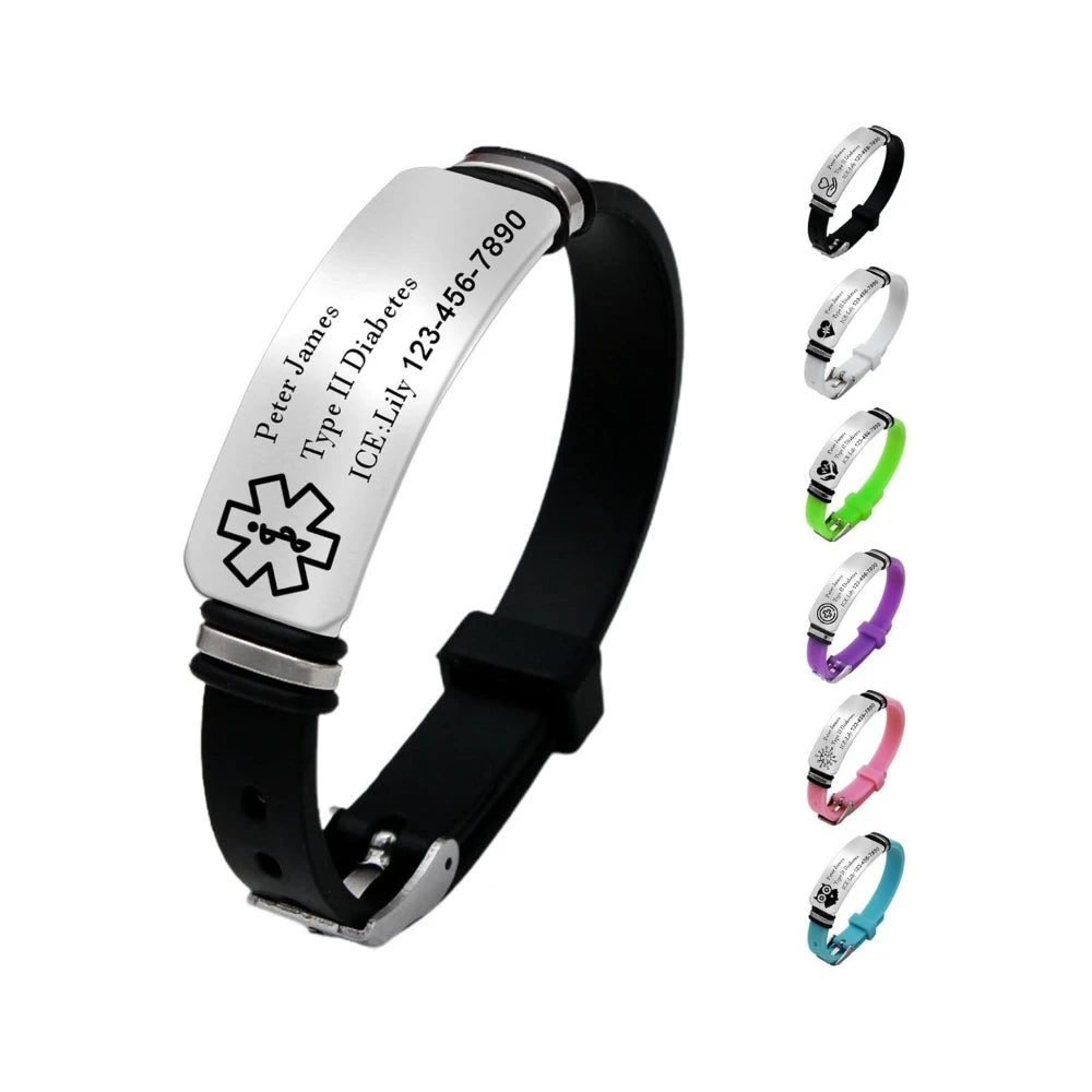 Medical Alarm Bracelets Stainless Steel — Swuffy