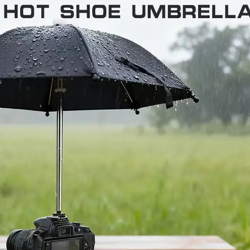 Black Dslr Camera Umbrella Sunshade — Swuffy