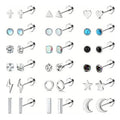 Stainless Steel Zircon Stud Earrings — Swuffy