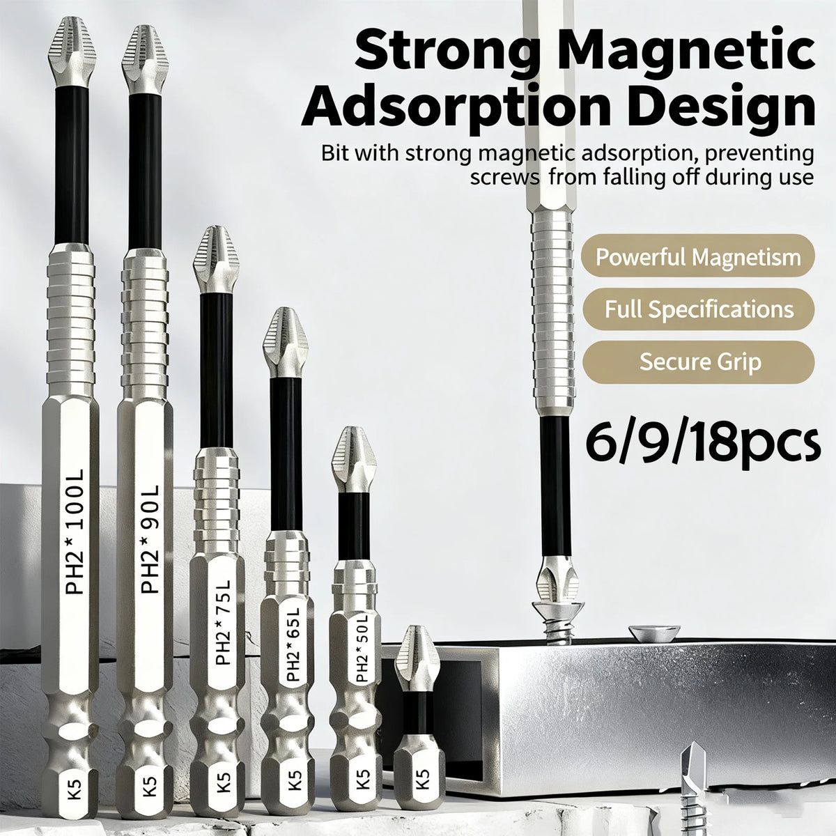 Magnetic Screwdriver Drill Bit Carbon — Swuffy